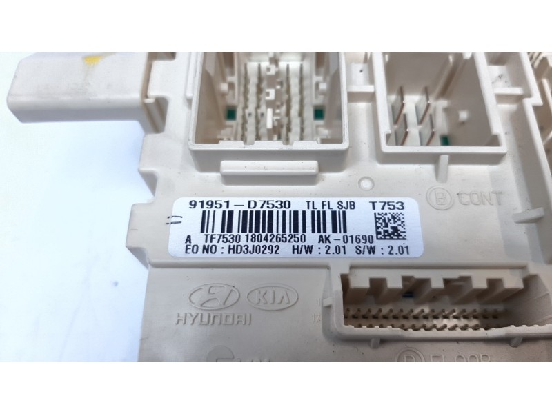 Recambio de caja reles / fusibles para hyundai tucson 1.6 cat referencia OEM IAM 91951D7530  