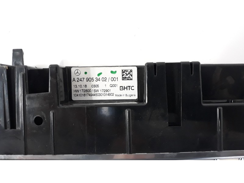 Recambio de mando climatizador para mercedes-benz clase a (bm 177) 1.5 cdi cat referencia OEM IAM A2479053402  