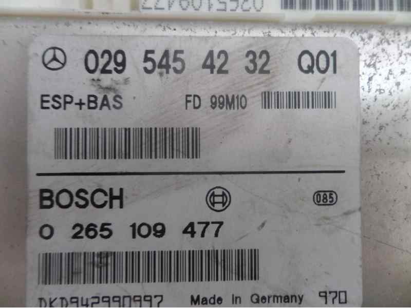 Recambio de centralita asr para mercedes-benz clase a (w168) 170 cdi (168.008) referencia OEM IAM 0295454232 0265109477 