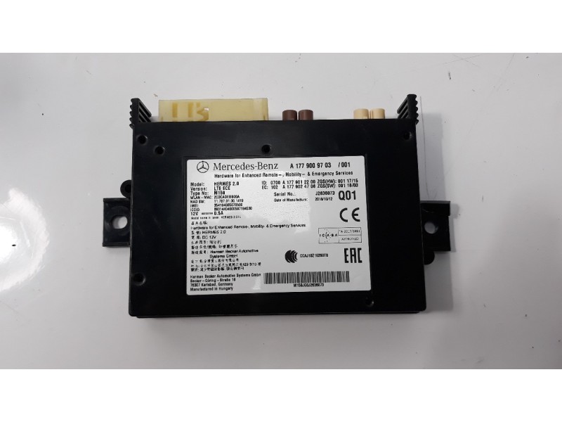 Recambio de modulo electronico para mercedes-benz clase a (bm 177) 1.5 cdi cat referencia OEM IAM A1779009703  
