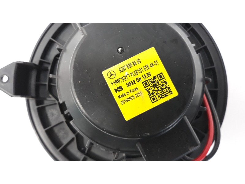 Recambio de ventilador calefaccion para mercedes-benz clase a (bm 177) 1.5 cdi cat referencia OEM IAM A2478308400  