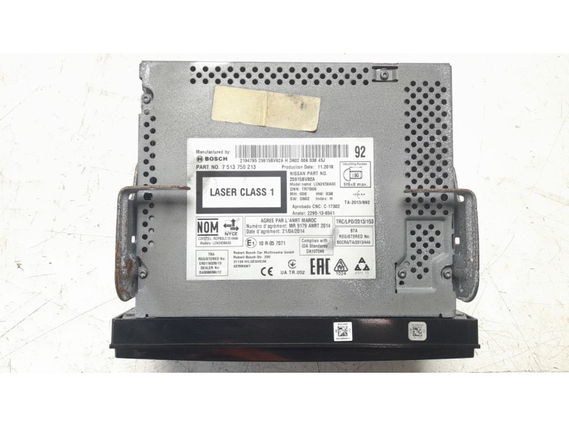 Recambio de sistema navegacion gps para nissan juke (f15) ultimate edition referencia OEM IAM 25915BV92A  