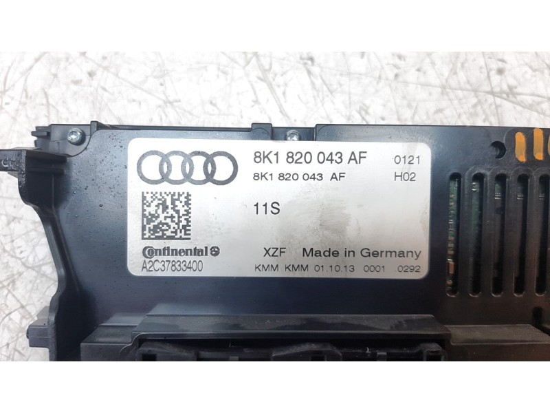 Recambio de mando climatizador para audi a4 ber. (b8) 2.0 16v tdi referencia OEM IAM 8K1820043AF A2C92743600 
