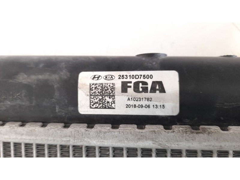 Recambio de radiador agua para hyundai tucson 1.6 cat referencia OEM IAM 25310D7500 550064 82012728
