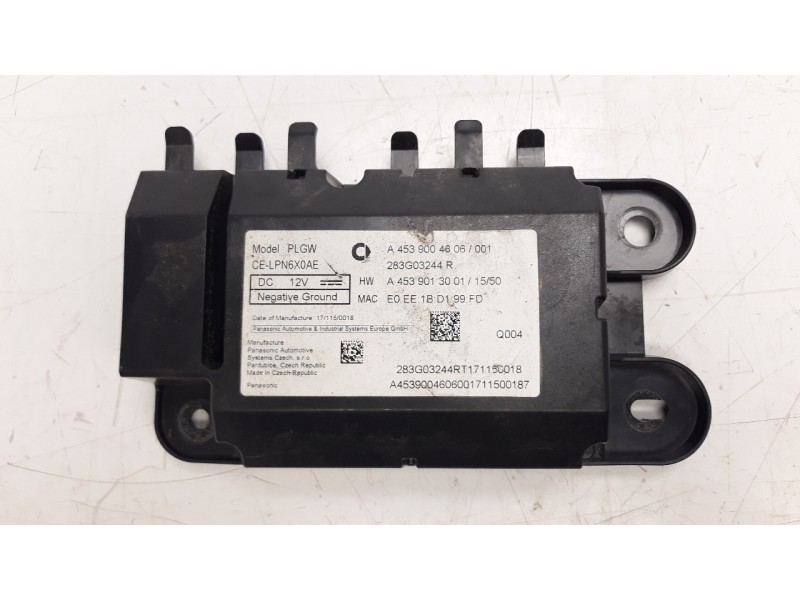 Recambio de modulo electronico para smart fortwo coupe electric drive (453.391) referencia OEM IAM A4539004606 283G03244R 