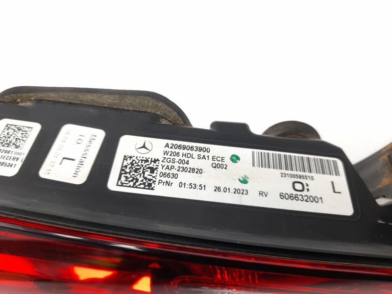 Recambio de piloto trasero izquierdo interior para mercedes-benz clase c (w206) c 200 d (206.003) referencia OEM IAM A2069063900