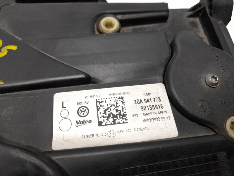Recambio de faro izquierdo para volkswagen t-roc (a11, d11) 1.0 tsi referencia OEM IAM 2GA941773  2481019