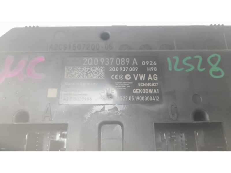 Recambio de modulo electronico para volkswagen polo vi (aw1, bz1, ae1) 1.0 tsi referencia OEM IAM 2Q0937089A  
