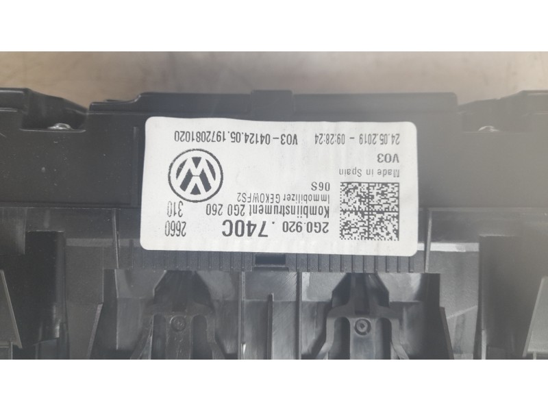 Recambio de cuadro instrumentos para volkswagen polo vi (aw1, bz1, ae1) 1.0 tsi referencia OEM IAM 2G0920740C  