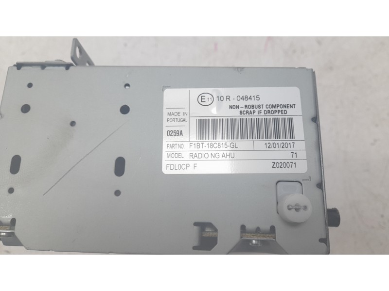 Recambio de sistema audio / radio cd para ford tourneo courier (c4a) trend referencia OEM IAM F1BT18C815GL  