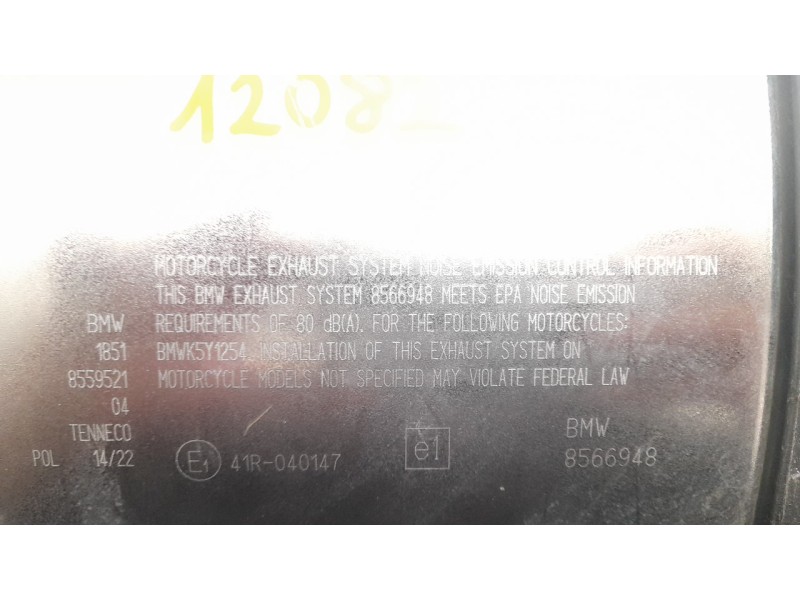 Recambio de silenciador trasero para bmw r 1250 r 1250 gs adventure referencia OEM IAM 18518559521  