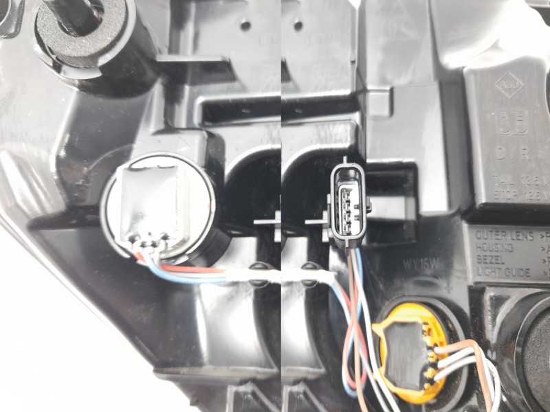 Recambio de piloto trasero derecho para renault captur e-tech hybrid referencia OEM IAM 265504880R  