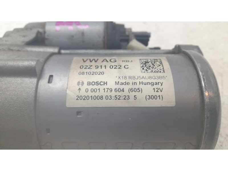 Recambio de motor arranque para seat arona (kj7, kjp) 1.0 tsi referencia OEM IAM 02Z911024  ARF880401