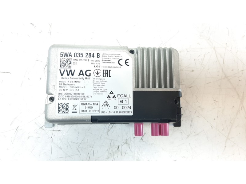 Recambio de modulo electronico para volkswagen polo 1.0 tsi referencia OEM IAM 5WA035284B  