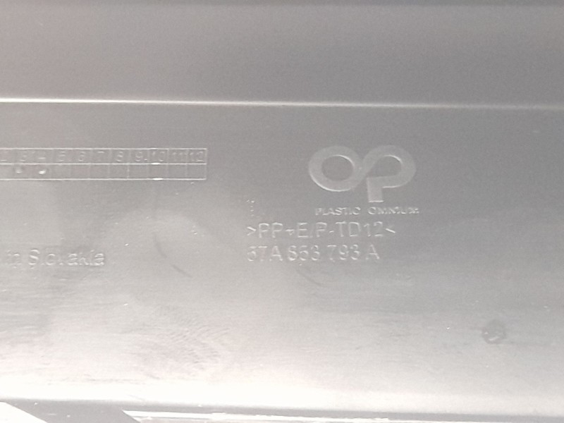 Recambio de moldura paragolpe delantera izquierda para skoda karoq (nu7, nd7) 1.5 tsi referencia OEM IAM 57A853793A  