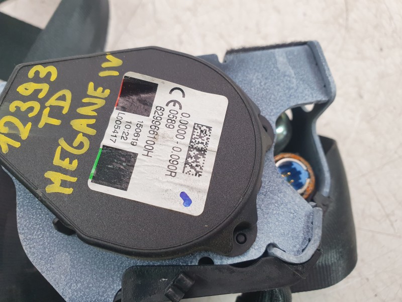 Recambio de cinturon seguridad trasero derecho para renault megane iv hatchback (b9a/m/n_) 1.5 blue dci 115 (b9a6) referencia OE