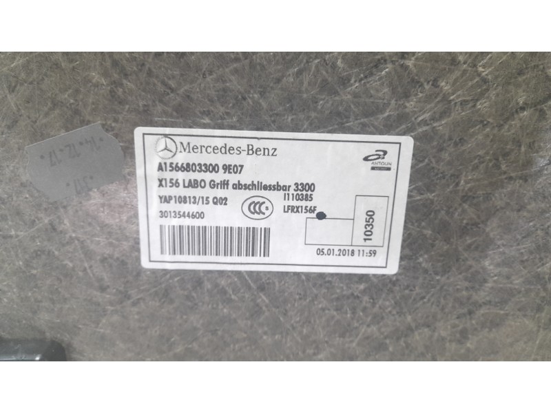 Recambio de alfombra maletero para mercedes-benz clase gla (x156) gla 180 (156.942) referencia OEM IAM 1566803300  