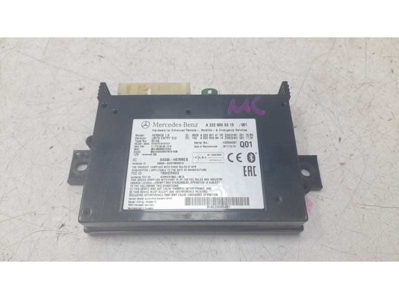 Recambio de modulo electronico para mercedes-benz clase gla (x156) gla 180 (156.942) referencia OEM IAM A2229005315  