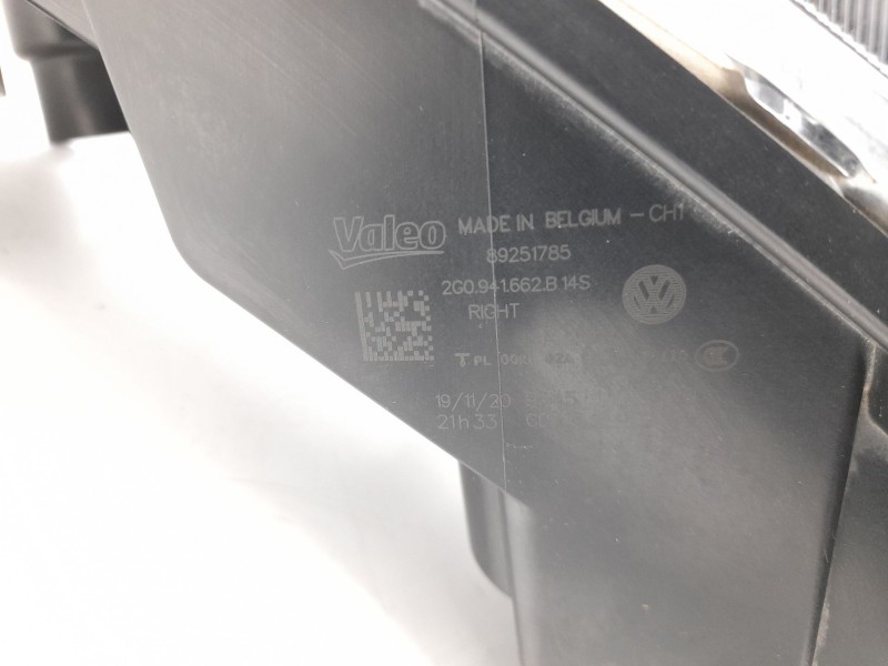 Recambio de faro antiniebla derecho para volkswagen polo vi (aw1, bz1, ae1) 1.0 tsi referencia OEM IAM 2G0941662B  2500282/25010