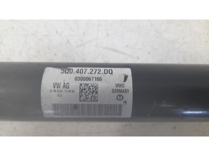 Recambio de transmision delantera derecha para skoda octavia iv (nx3, nn3, pv3) 2.0 tdi referencia OEM IAM 5Q0407272DQ  NPWVW059