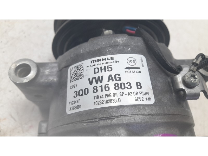 Recambio de compresor aire acondicionado para skoda octavia iv (nx3, nn3, pv3) 2.0 tdi referencia OEM IAM 3Q0816803D  CAF260137V