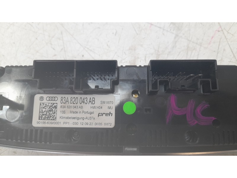 Recambio de mando climatizador para audi q3 sportback (f3n) 35 tdi referencia OEM IAM 83A820043AB  