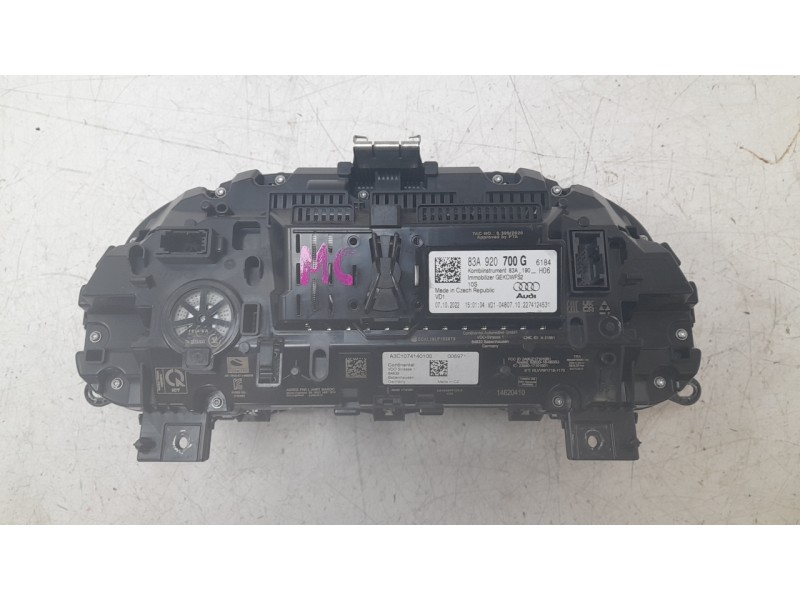 Recambio de cuadro instrumentos para audi q3 sportback (f3n) 35 tdi referencia OEM IAM 83A920700  