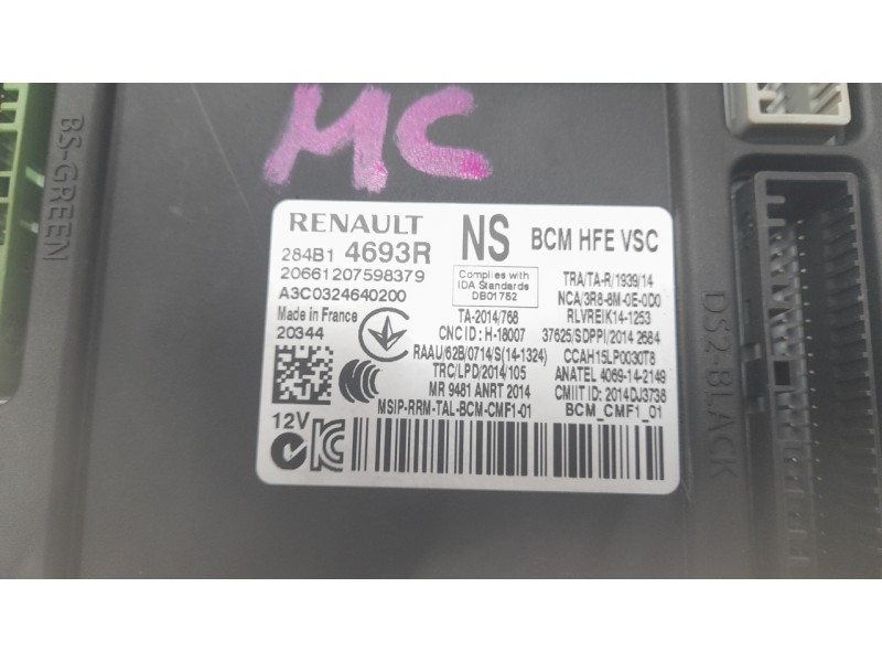 Recambio de modulo confort para renault kadjar (ha_, hl_) 1.5 blue dci 115 referencia OEM IAM 284B14693R  