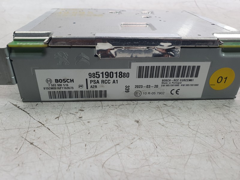 Recambio de sistema audio / radio cd para fiat doblo furgoneta/monovolumen (510_, 511_) bluehdi 100 referencia OEM IAM 985190188