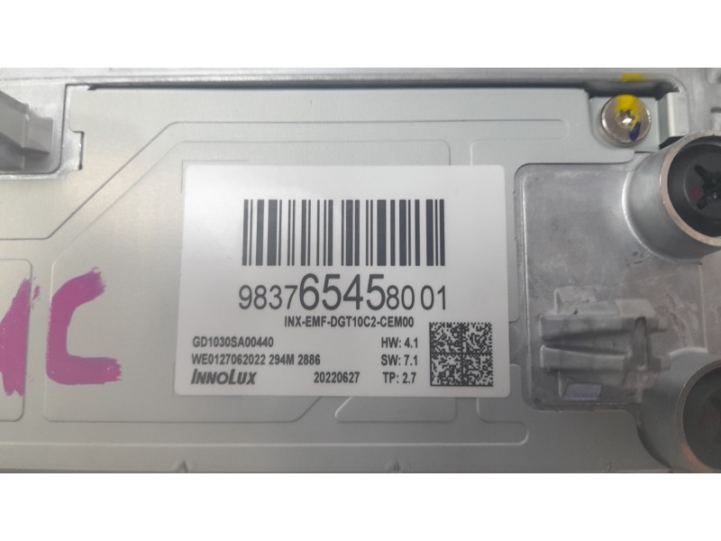 Recambio de pantalla multifuncion para peugeot 308 iii (fb_, fh_, fp_, f3_, fm_) bluehdi 130 (fbyhzl, fbyhzt) referencia OEM IAM