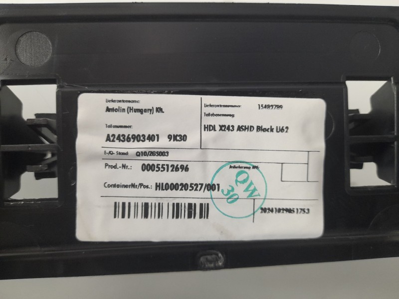 Recambio de techo interior para mercedes-benz eqb (x243) eqb 250+ (243.602) referencia OEM IAM A2436903401  