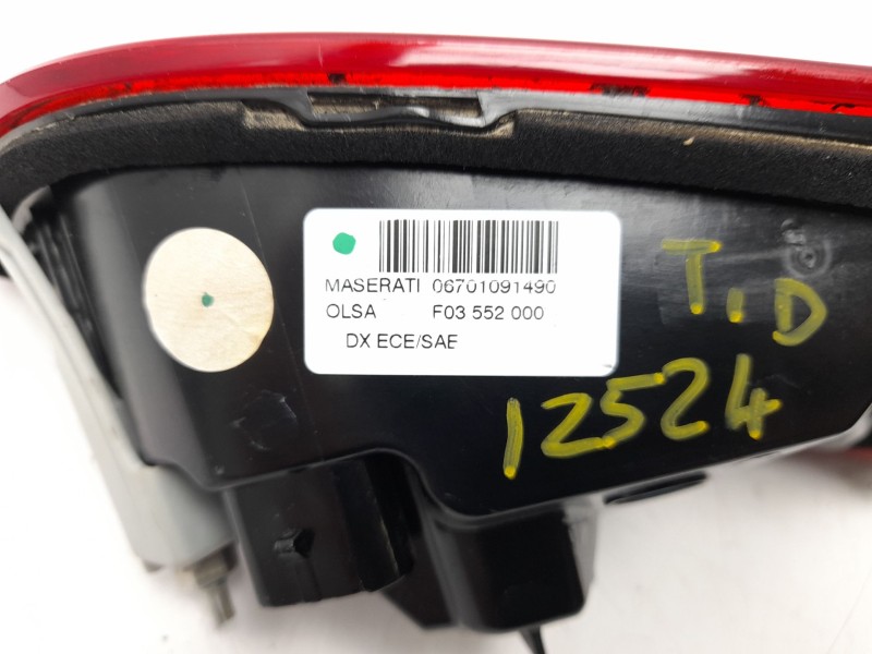 Recambio de piloto trasero derecho interior para maserati ghibli iii (m157) 3.0 s q4 referencia OEM IAM 670109149  