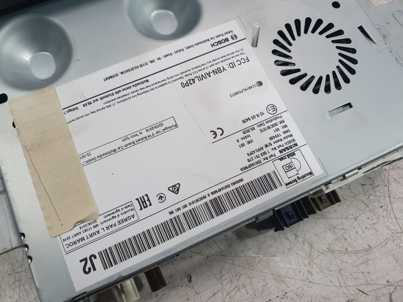 Recambio de pantalla multifuncion para nissan juke (f16_) dig-t 117 referencia OEM IAM 2591A6PM0A  