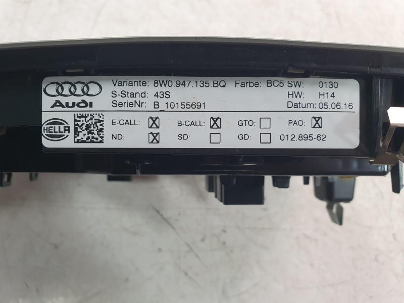 Recambio de luz interior para audi a4 b9 avant (8w5, 8wd) 2.0 tdi referencia OEM IAM 8W0947135BQ  
