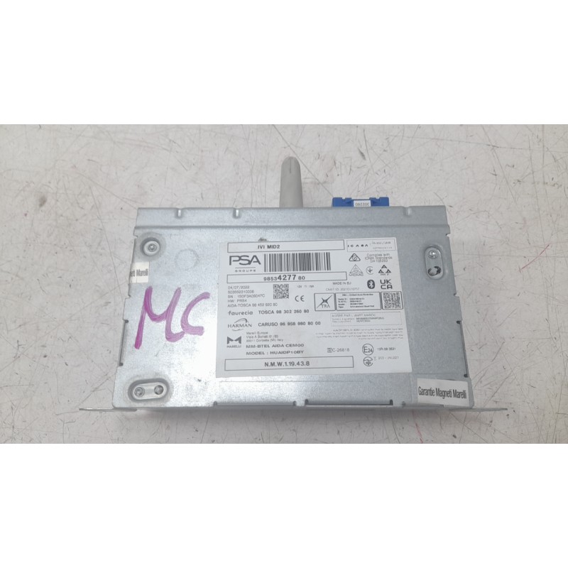 Recambio de sistema navegacion gps para peugeot 308 iii (fb_, fh_, fp_, f3_, fm_) bluehdi 130 (fbyhzl, fbyhzt) referencia OEM IA