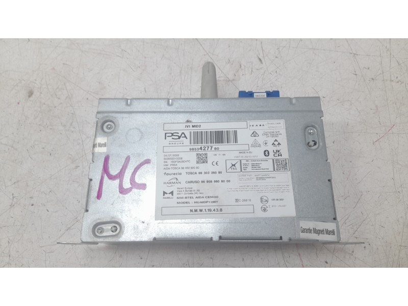 Recambio de sistema navegacion gps para peugeot 308 iii (fb_, fh_, fp_, f3_, fm_) bluehdi 130 (fbyhzl, fbyhzt) referencia OEM IA