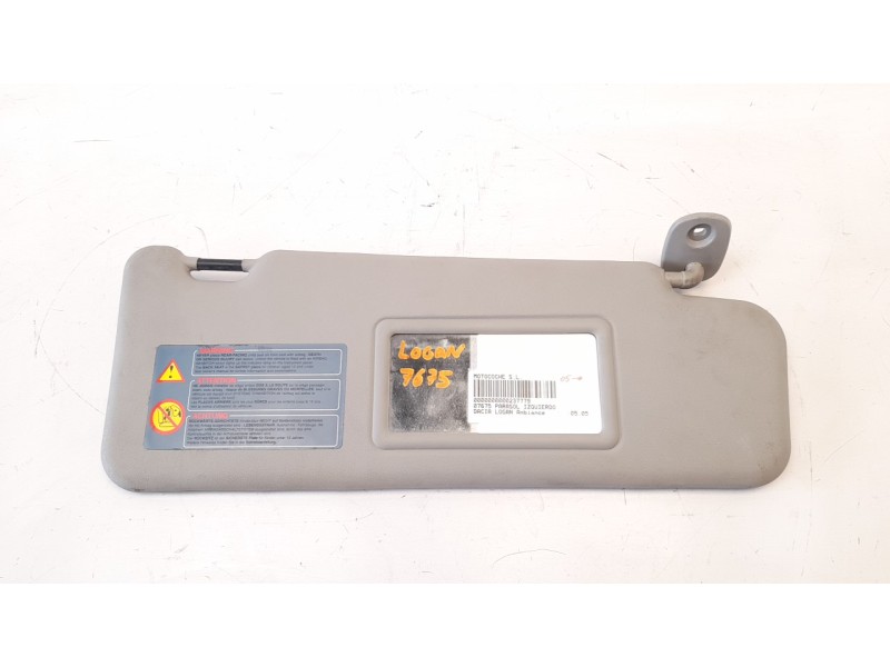 Recambio de parasol derecho para dacia logan ambiance referencia OEM IAM 964009756R  