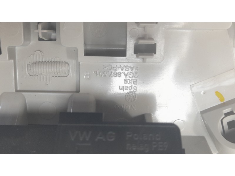 Recambio de luz interior para volkswagen t-roc (a11, d11) 2.0 tdi referencia OEM IAM 2GA867591B  
