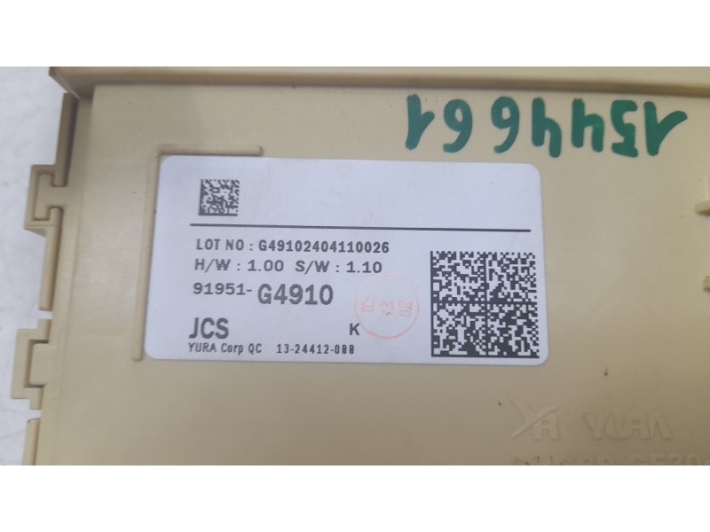 Recambio de caja reles / fusibles para hyundai i30 (pd) tecno mild-hybrid referencia OEM IAM 91951G4910  