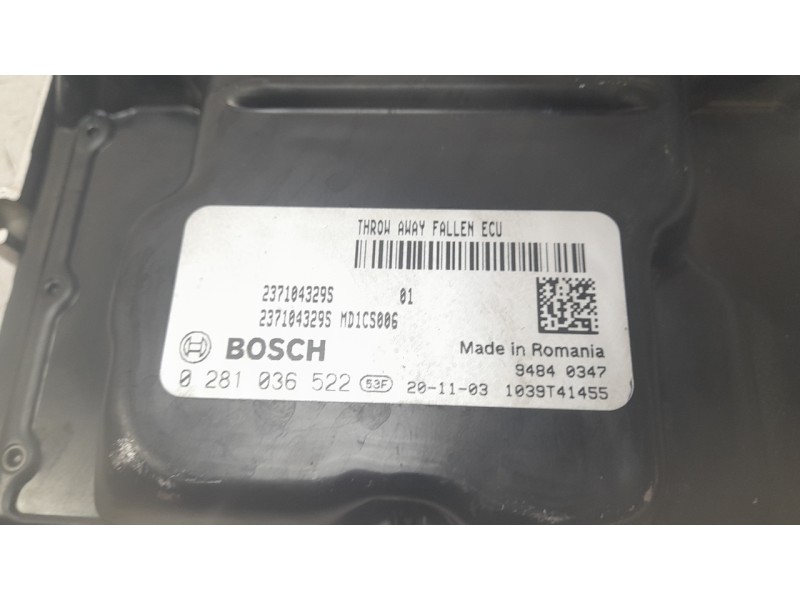 Recambio de centralita motor uce para renault clio v (b7_) 1.5 blue dci 85 (b7ag) referencia OEM IAM 237104329S 0281036522 