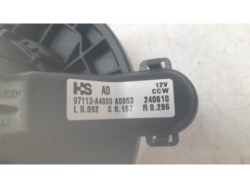Recambio de ventilador calefaccion para hyundai i30 (pd) tecno mild-hybrid referencia OEM IAM 97113A4000  EWNHY009/VHF560087KH/3