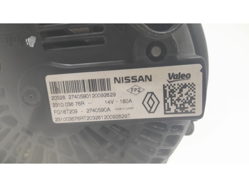 Recambio de alternador para renault clio v (b7_) 1.5 blue dci 85 (b7ag) referencia OEM IAM 231003676R FG18T209 