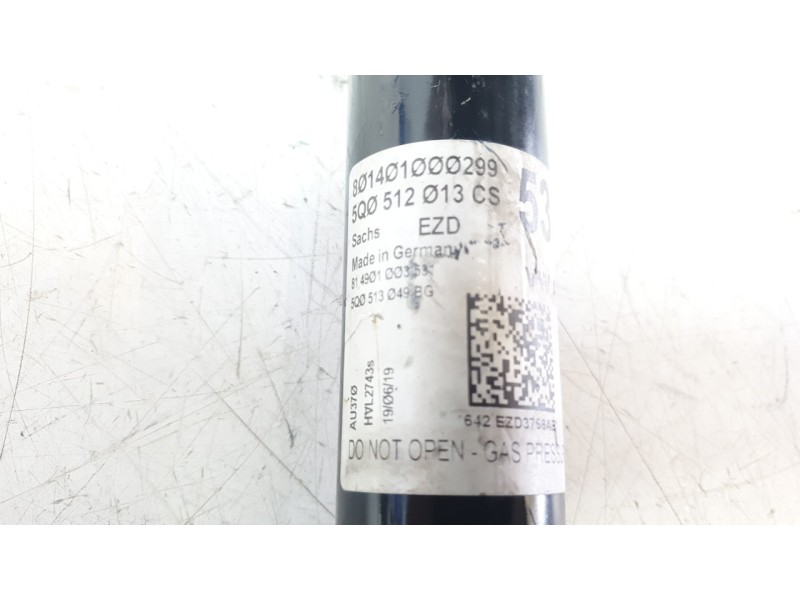 Recambio de amortiguador trasero derecho para audi a3 (8v1, 8vk) 1.6 tdi referencia OEM IAM 5Q0513049BG 814901003531 