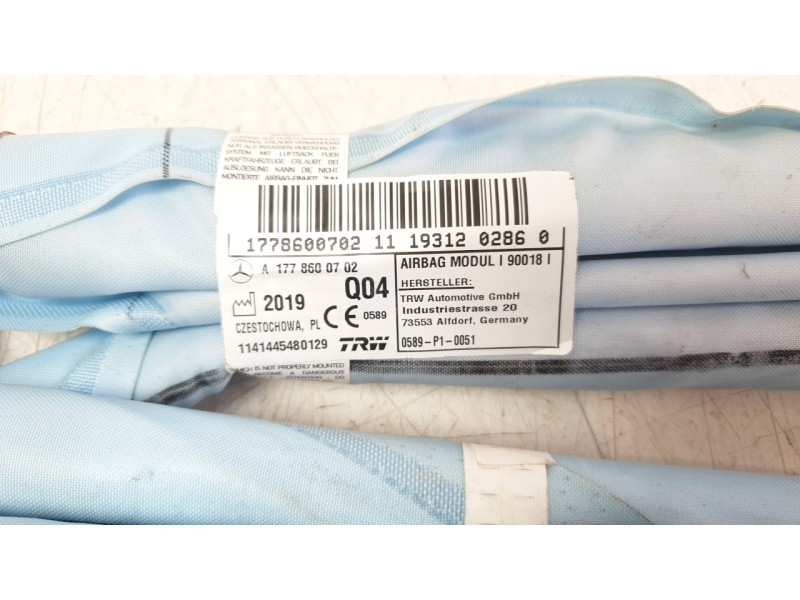 Recambio de airbag cortina delantero izquierdo para mercedes-benz clase a (bm 177) a 200 (177.087) referencia OEM IAM A177860070
