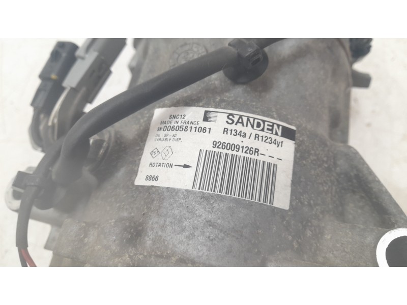 Recambio de compresor aire acondicionado para renault clio v (b7_) 1.5 blue dci 85 (b7ag) referencia OEM IAM 926009126R 00605811