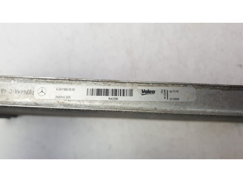 Recambio de radiador agua para mercedes-benz clase a (bm 177) a 200 (177.087) referencia OEM IAM A2475000203 273959 