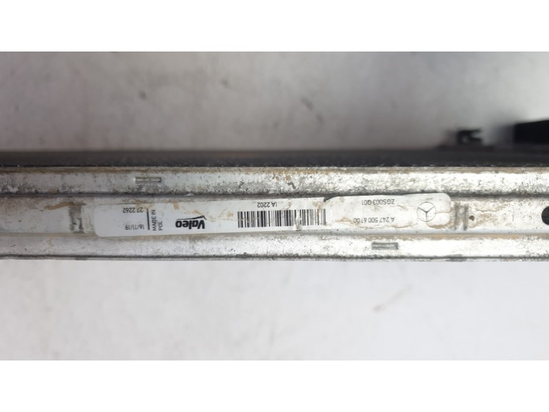 Recambio de intercooler para mercedes-benz clase a (bm 177) a 200 (177.087) referencia OEM IAM A2475006100 272262 309119