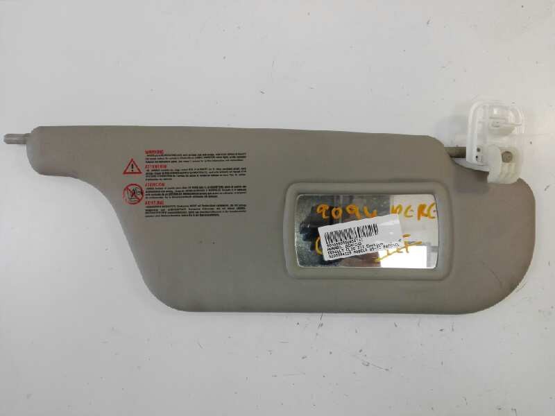 Recambio de parasol derecho para renault clio iii emotion referencia OEM IAM 8200294229  