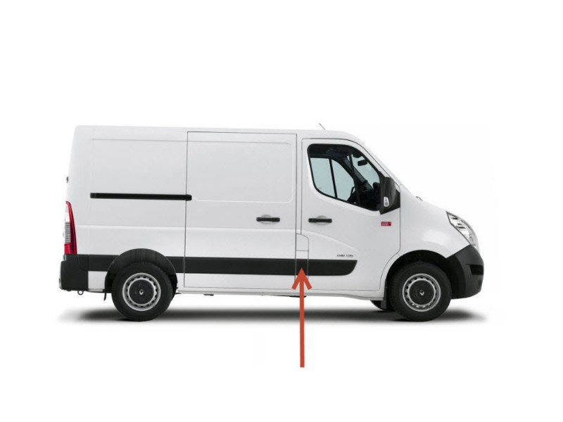 Recambio de moldura para renault master kasten referencia OEM IAM 768180129R  107199291D/2373004