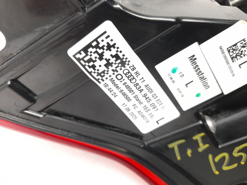 Recambio de piloto trasero izquierdo para audi q3 sportback (f3n) 35 tdi referencia OEM IAM 83A945091  